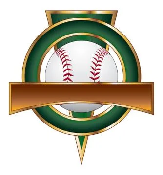 Baseball Design Template Triangle Stock Illustration