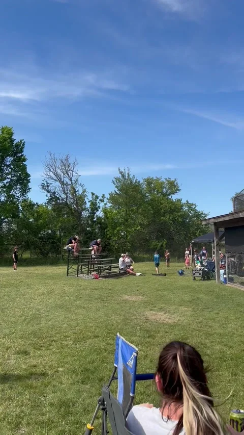 Baseball Diamond Dust Devil, Holt, Michigan, USA - 31 May 2026 Stock Footage 337910997