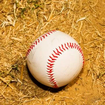 Baseball in the dirt Stock Photos