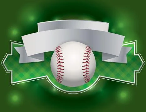 Baseball emblem illustration Stock Illustration