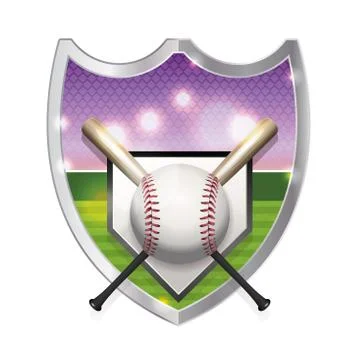 Baseball Emblem Illustration Stock Illustration