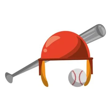 Baseball equiment elements icon cartoon イラスト素材