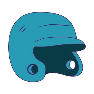 Baseball equiment elements icon cartoon 库存插图