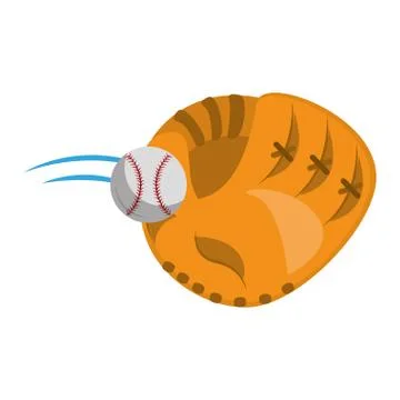 Baseball equiment elements icon cartoon Illustrazione stock