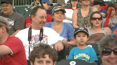 Baseball Fans 4 Stock Footage 22049334