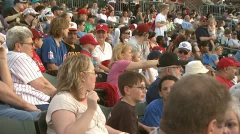 Baseball Fans 5 Stock Footage 22048738
