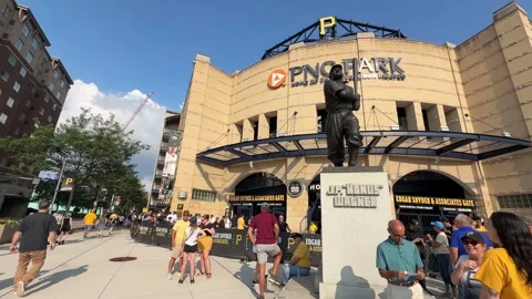 Baseball Fans Enter PNC Park Pittsburgh Stock Footage 340803876