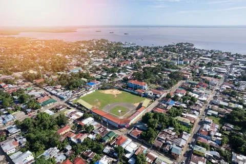 Baseball field in Blufields city Stock Photos