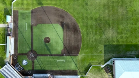 Baseball Field Diamond - Abandoned &amp; Empty with No People due to Stock Footage 140559123