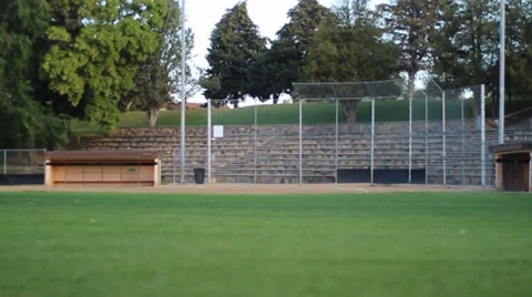 Baseball field dolly wide Vídeos de archivo 36241828
