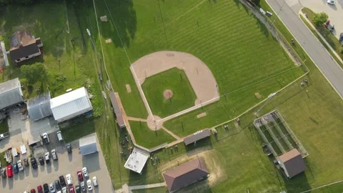 Baseball Field | Drone | 4K Stock Footage 159621788