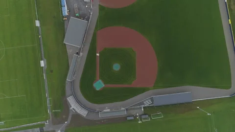 Baseball Field Drone Video Stock Footage 266904116