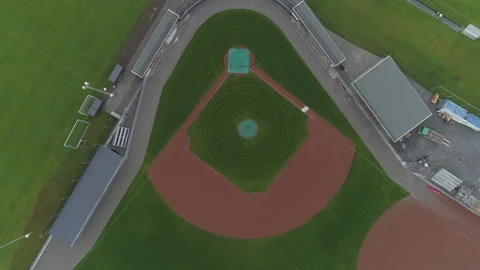 Baseball Field Drone Video Stock Footage 266904308