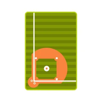 Baseball field icon 스톡 일러스트