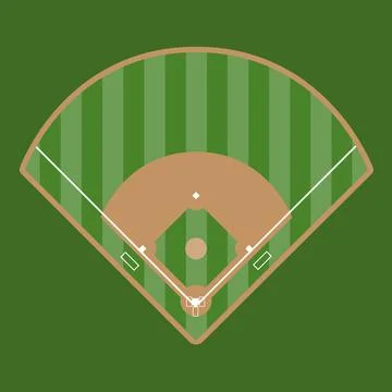Baseball Field Stock Illustration