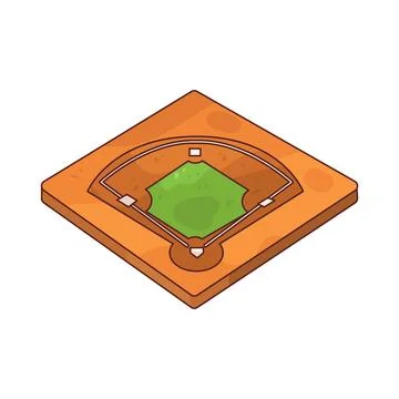 Baseball Field illustration Stock Illustration