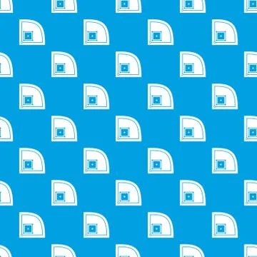 Baseball field pattern seamless blue Illustrazione stock