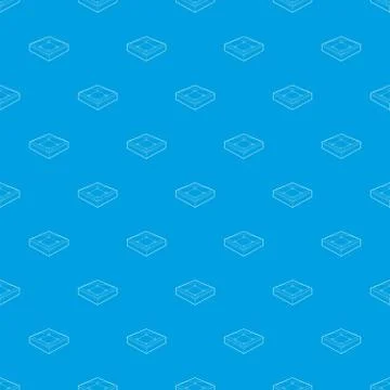 Baseball field pattern seamless blue Stock Illustration