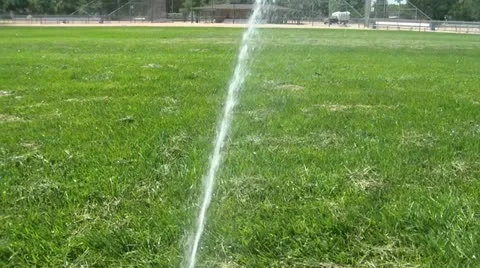 Baseball Field Sprinkler 스톡 동영상 12571164