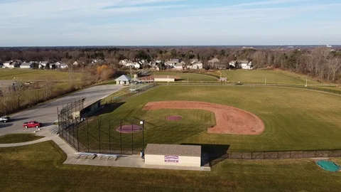 BASEBALL FIELD SUBURBS Video stock 123725955