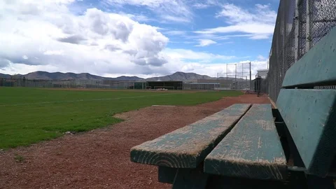 Baseball Field on Sunny Day Video stock 77368296