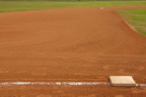 Baseball field from third base Foto stock