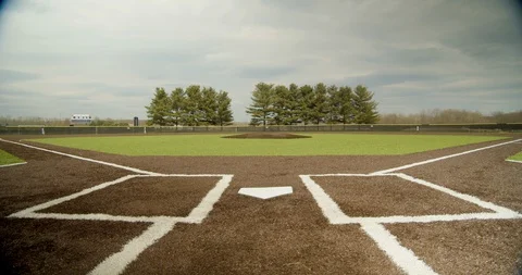 Baseball field time lapse Stockbeeldmateriaal 128208783
