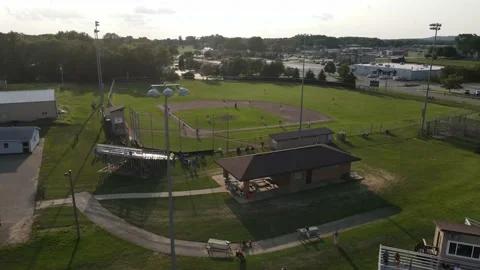 Baseball Fields | Short Clip Flying Towards | 4K Stock-Footage 159621771