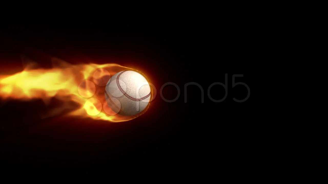 Baseball On Fire