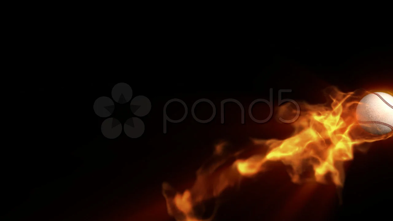 Flying Baseball On Fire On Black Background Stock Motion Graphics  SBV-337762869 - Storyblocks