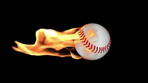 Baseball On Fire