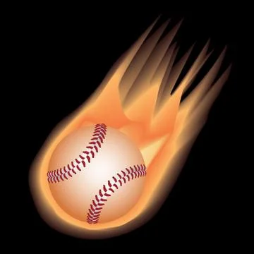 Baseball-fire Stock Illustration