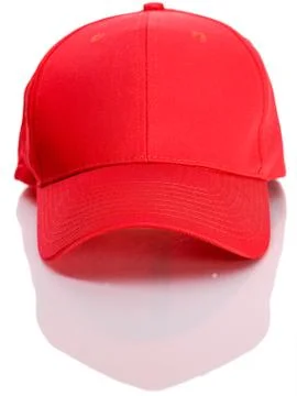 Baseball: front view of baseball cap Stock Photos