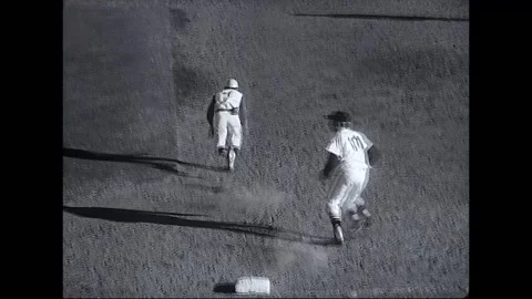 Baseball Game, 1960s Stock Footage 338271028