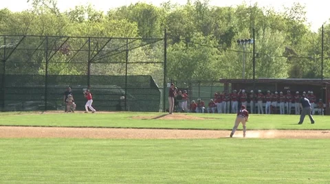 Baseball game (2 of 4) Stock Footage 8599765