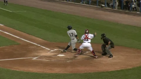 Baseball Game Batter Catcher Video stock 22042646