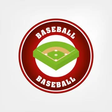 Baseball game field 스톡 일러스트