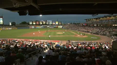 Baseball Game Wide Crowd Video stock 22044095
