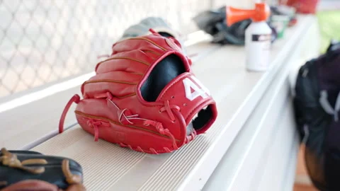 Baseball Glove with slow movement Stock Footage 277541446