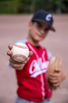 Baseball in the Hand Stock Photos