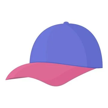 Baseball hat icon cartoon vector. Front design Stock Illustration
