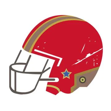 Baseball helmet Illustrazione stock