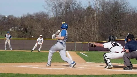 Baseball hit Stock Footage 152795702