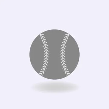 Baseball icon ball Stock Illustration