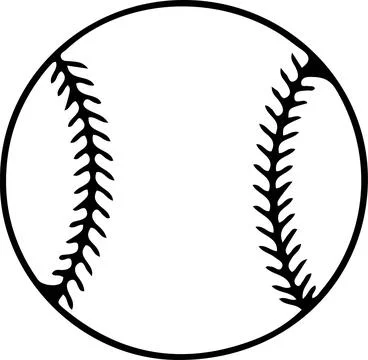 Baseball icon isolated on white background Stock Illustration