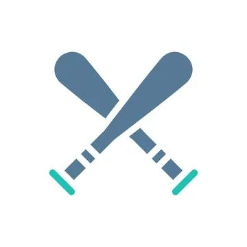 Baseball icon solid green light grey sport symbol illustration. Illustrazione stock