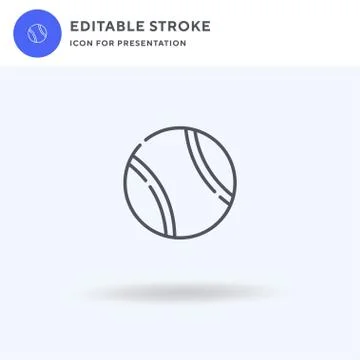 Baseball icon vector, filled flat sign, solid pictogram isolated on white, logo イラスト素材