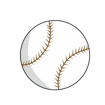 Baseball Icon With Vector Stock Illustration