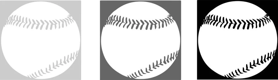 Baseball icon on white background Stock Illustration