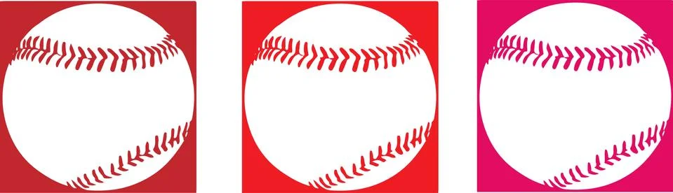Baseball icon on white background Stock Illustration